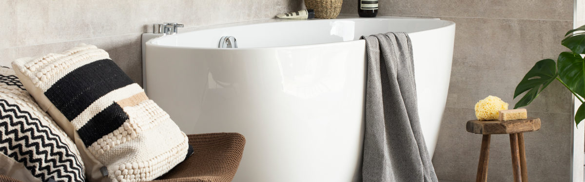 boho bathroom bath
