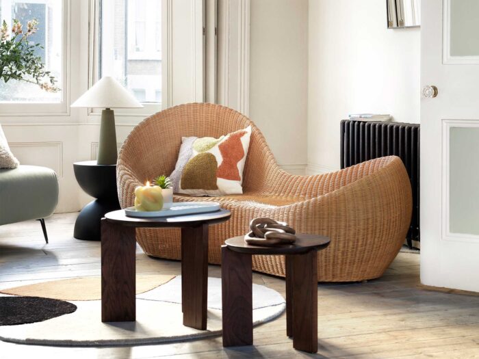 Rattan furniture has make a comeback. Image credit: Habitat